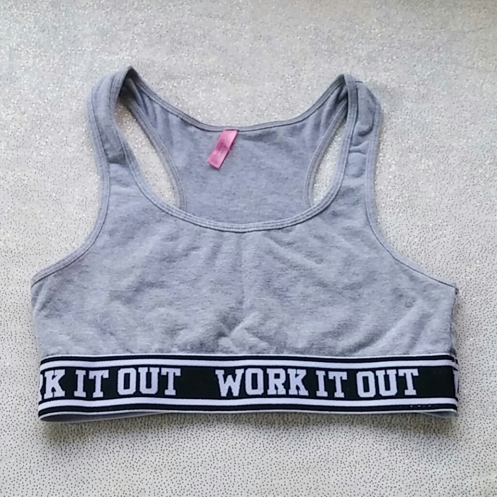 Gray Tarea XS Sports Bra